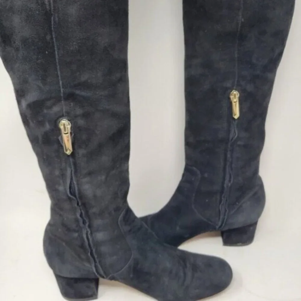 Sam Edelman | Over The knee High Suede Leather Boots Black